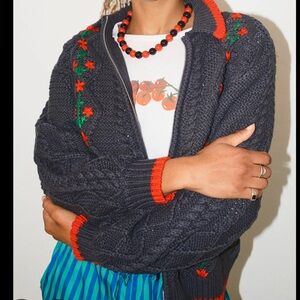 Damson Madder Grandpa Cardigan